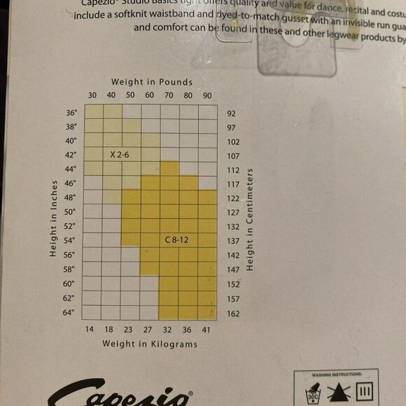 Capezio Studio Basics Matte Semi Opaque Carmel Footed Tights 1825C One Size‎ - Picture 3 of 3